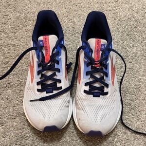 Brooks Launch GTS 8 Pink, Purple and Navy Running Shoes